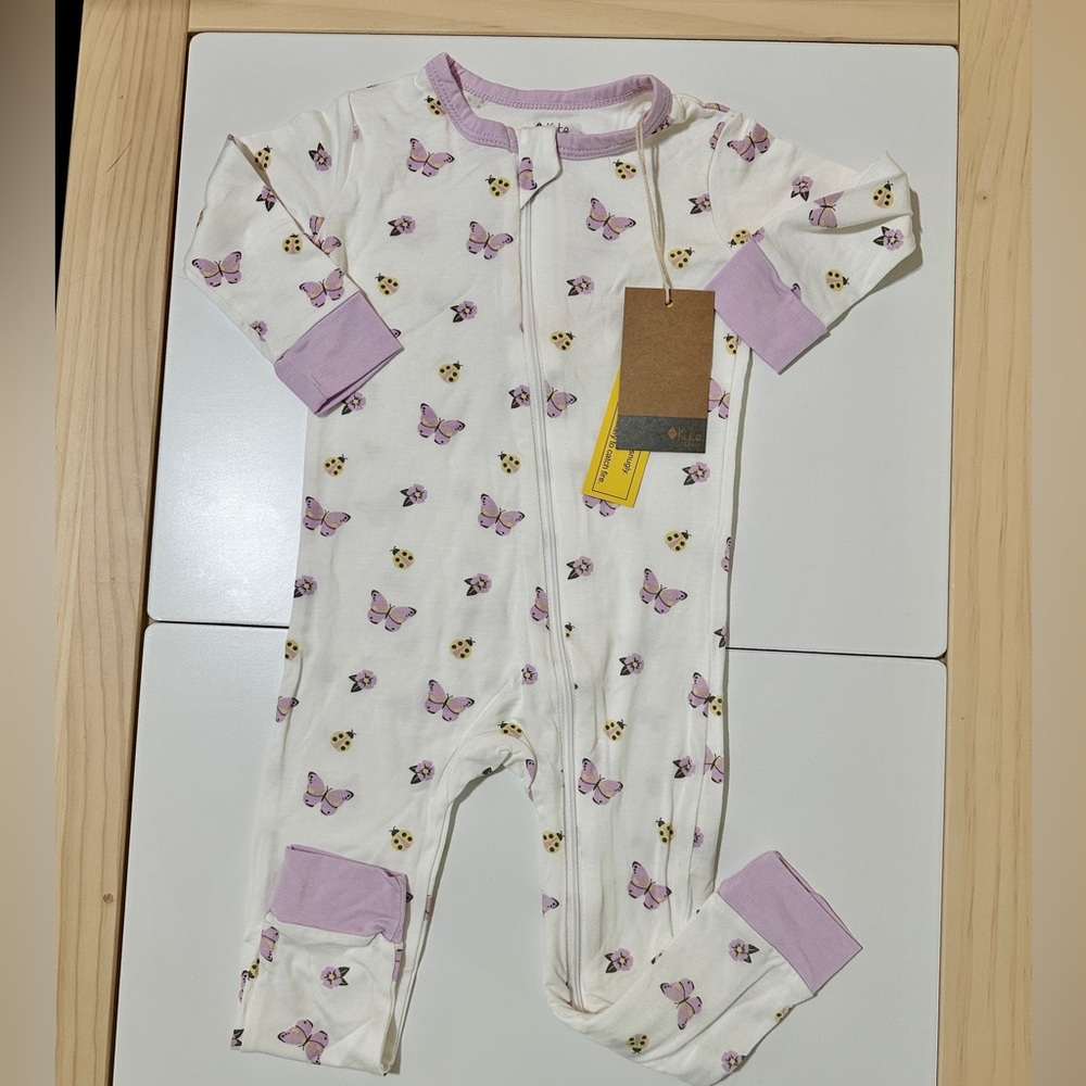 Kyte Baby Flutter Zip Romper 2T NWT